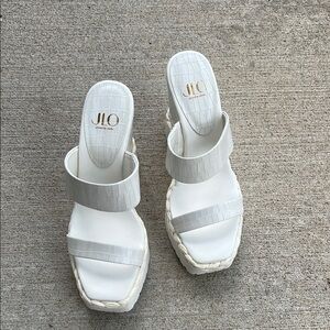 JLO White Wedges NEW
